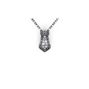 Pendentif Take Couture Pavé - Or gris