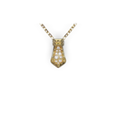 Pendentif Take Couture Pavé - Or jaune