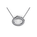 Pendentif Take Pavé - Or gris