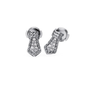 Puces Take Couture Pavées - Or gris