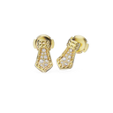 Puces Take Couture Pavées - Or jaune
